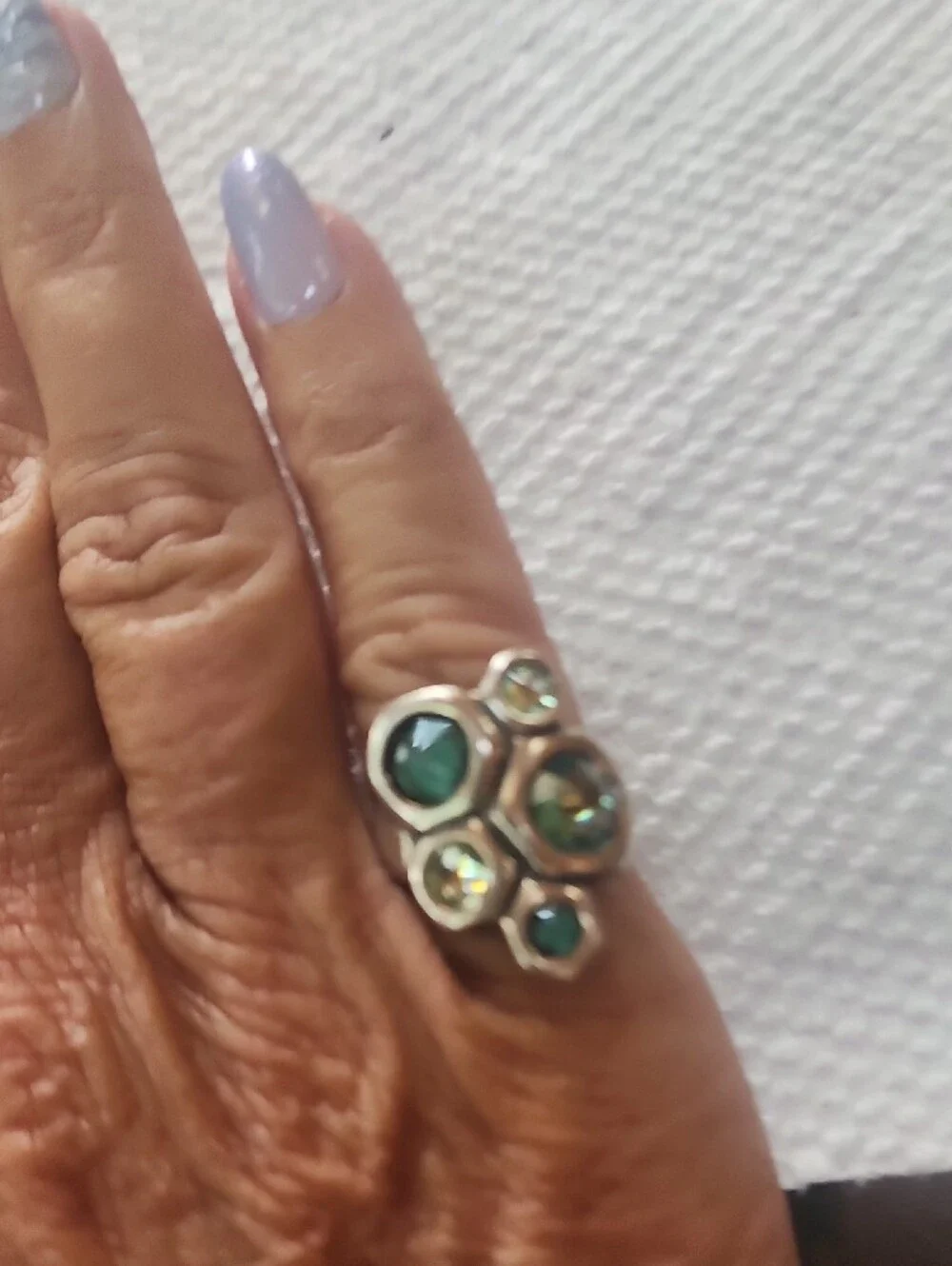 Uno De 50 Honeycomb Ring Size 7 - Picture 3 of 3